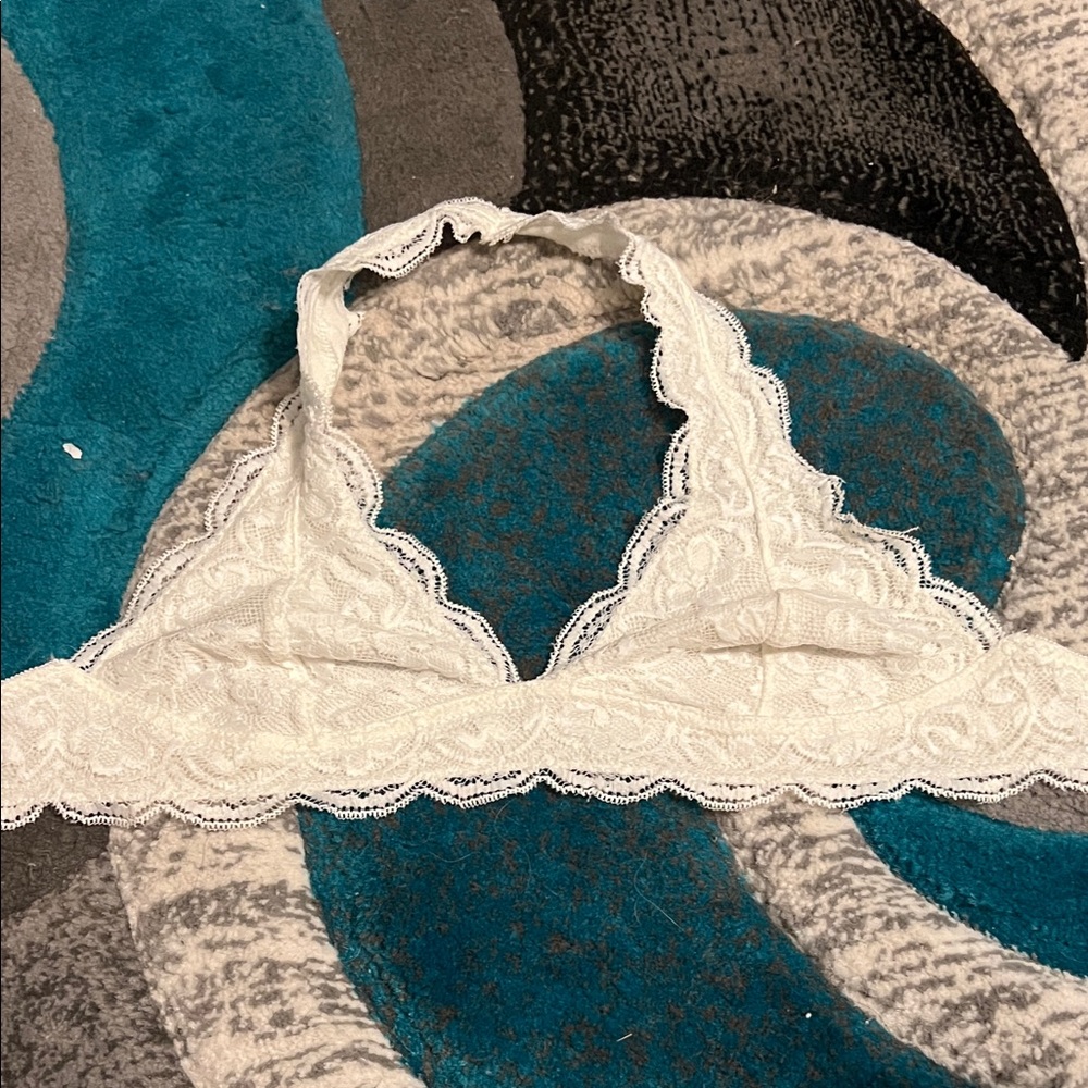 Elegant White Lace Bralette